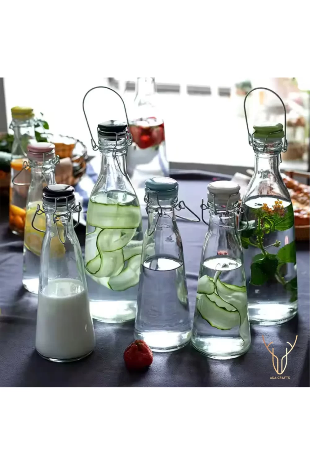 Seramik Kapak Cam Şişe – 500 ML