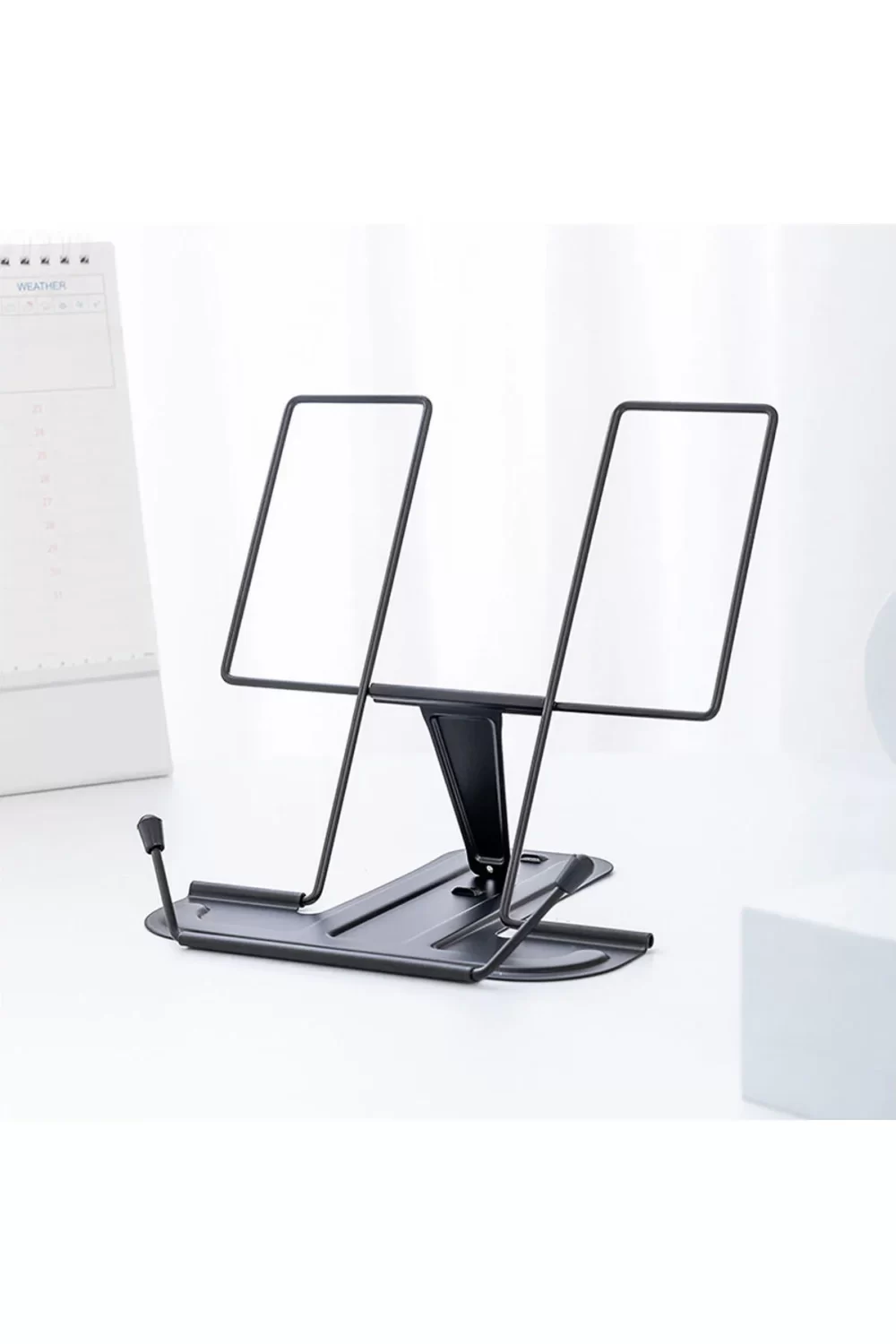 Ayarlanabilir Metal Kitap Standı – Siyah