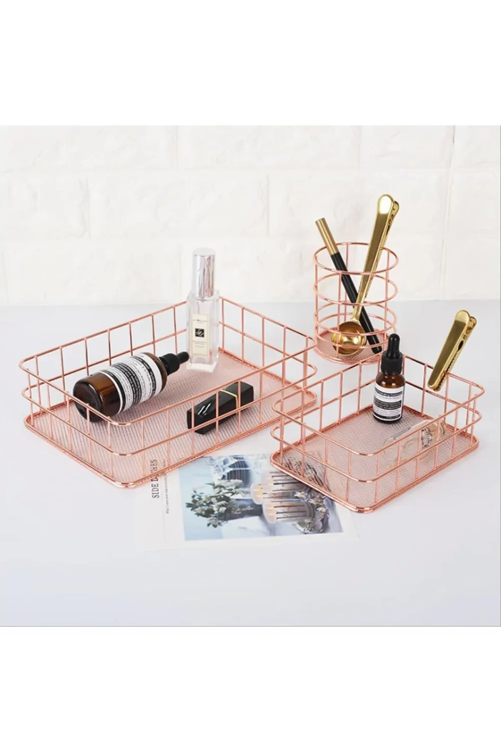 Rose Gold Tel Sepet – Küçük